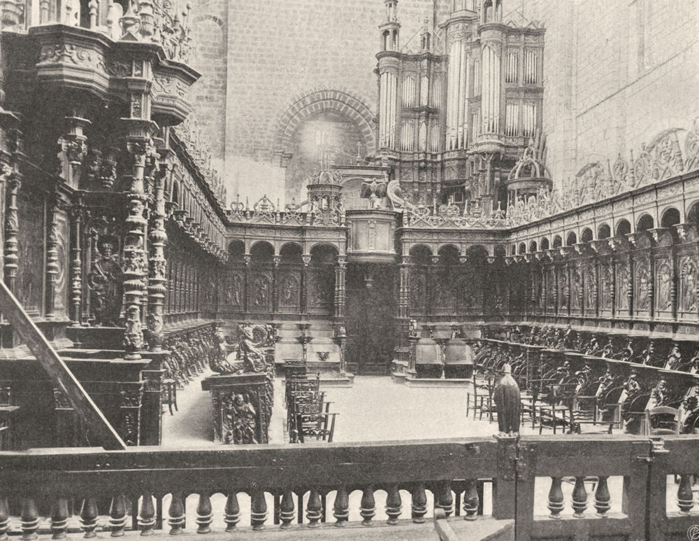 HAUTE-GARONNE. Saint-Bertrand-de-Comminges- Stalles du choeur 1903 old print